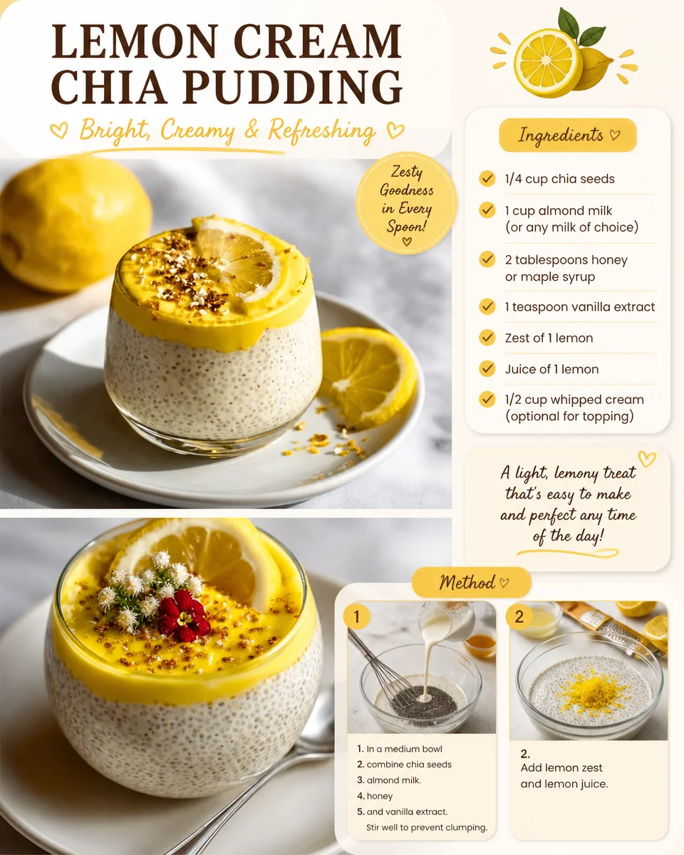 Lemon Cream Chia Pudding