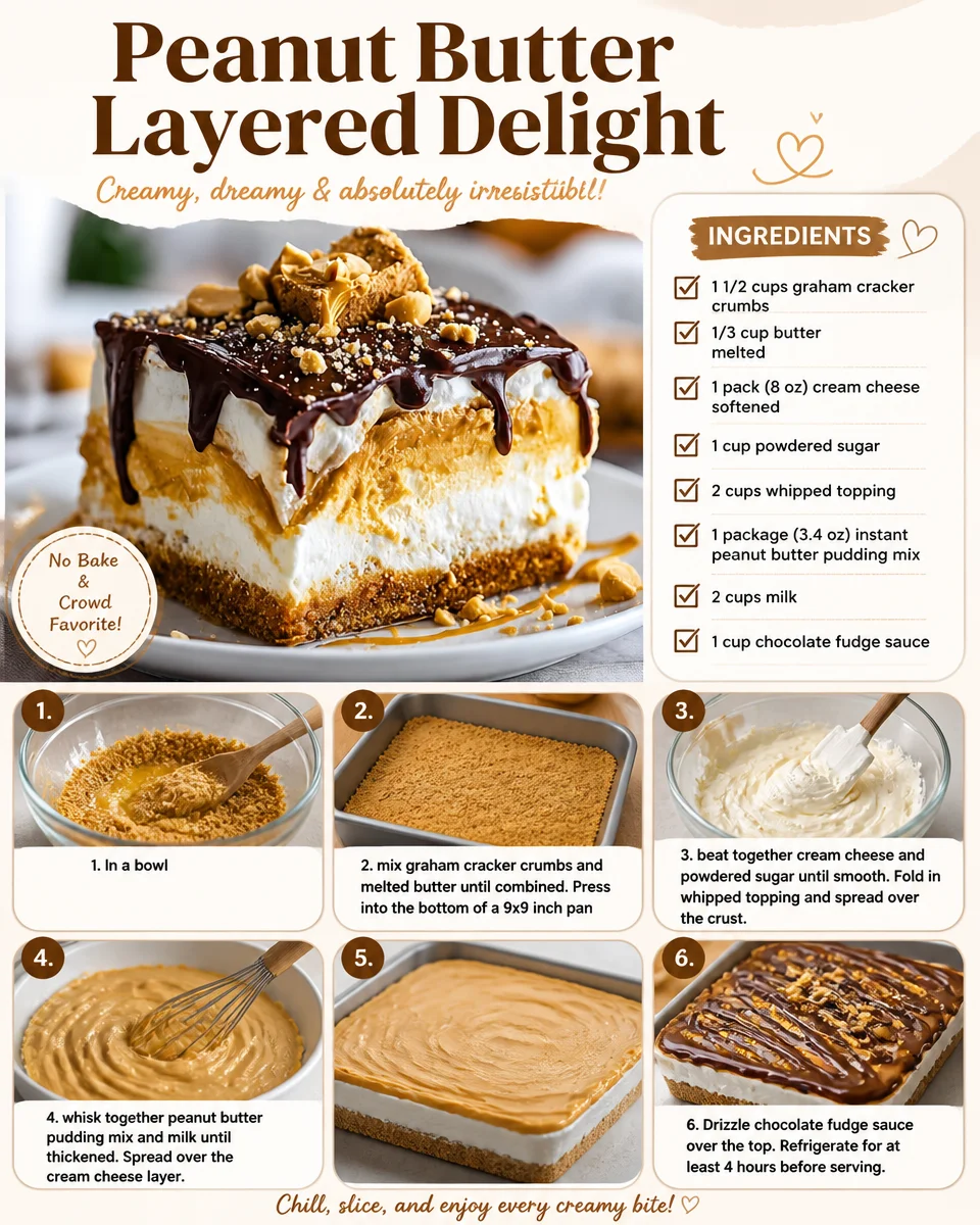 Peanut Butter Layered Delight