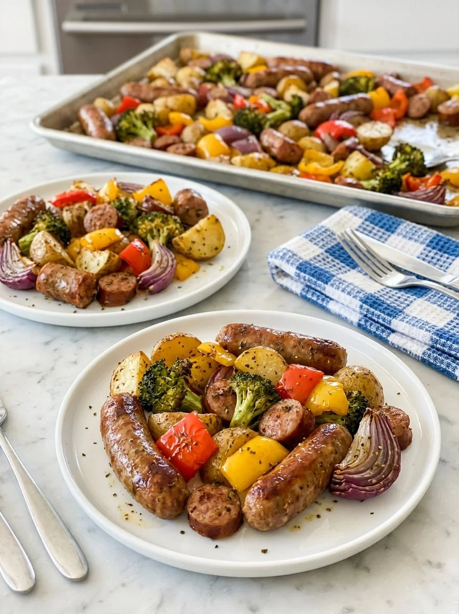 Sheet Pan Sausage and Vegetables