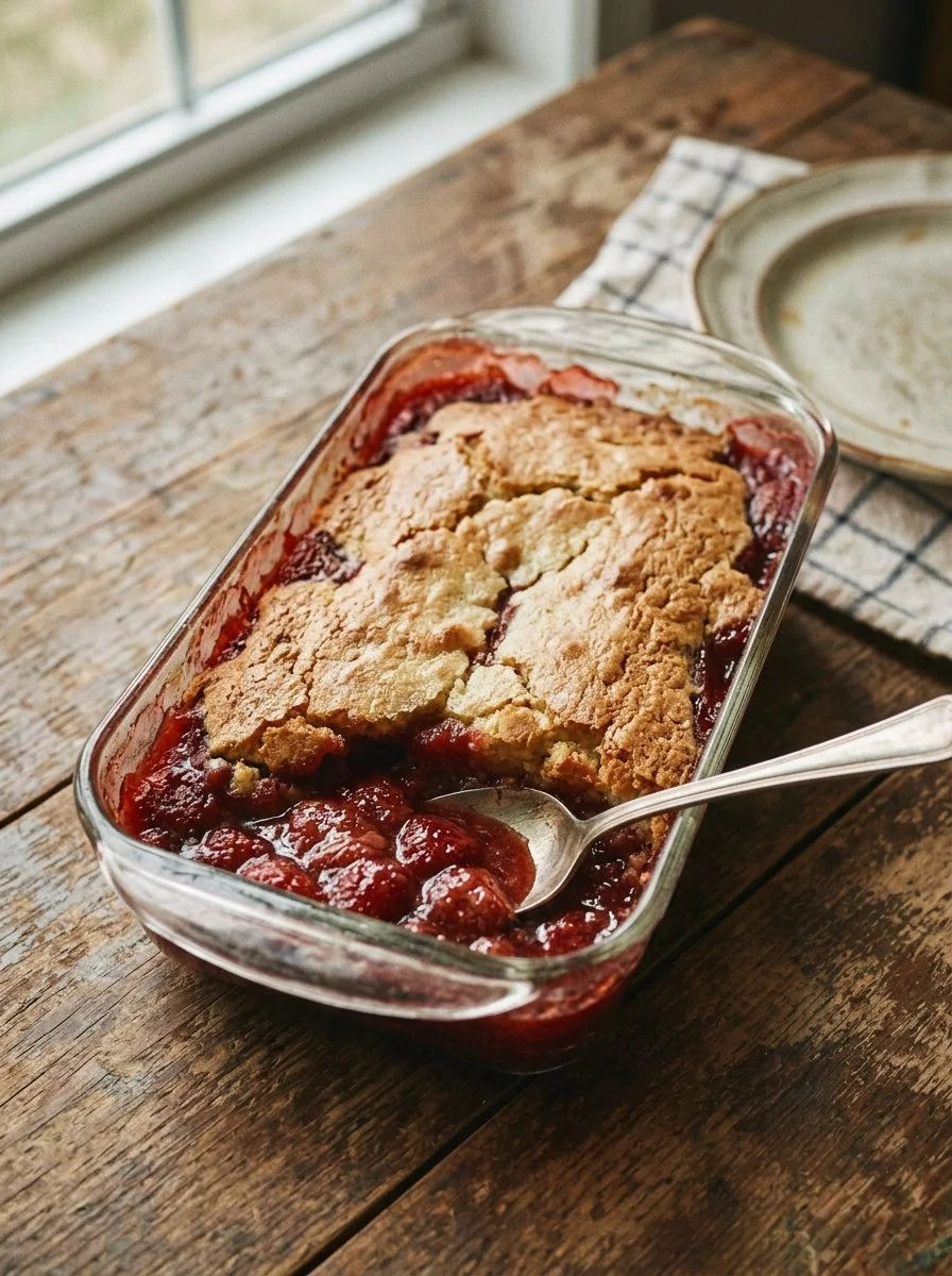 Strawberry Dump Cake