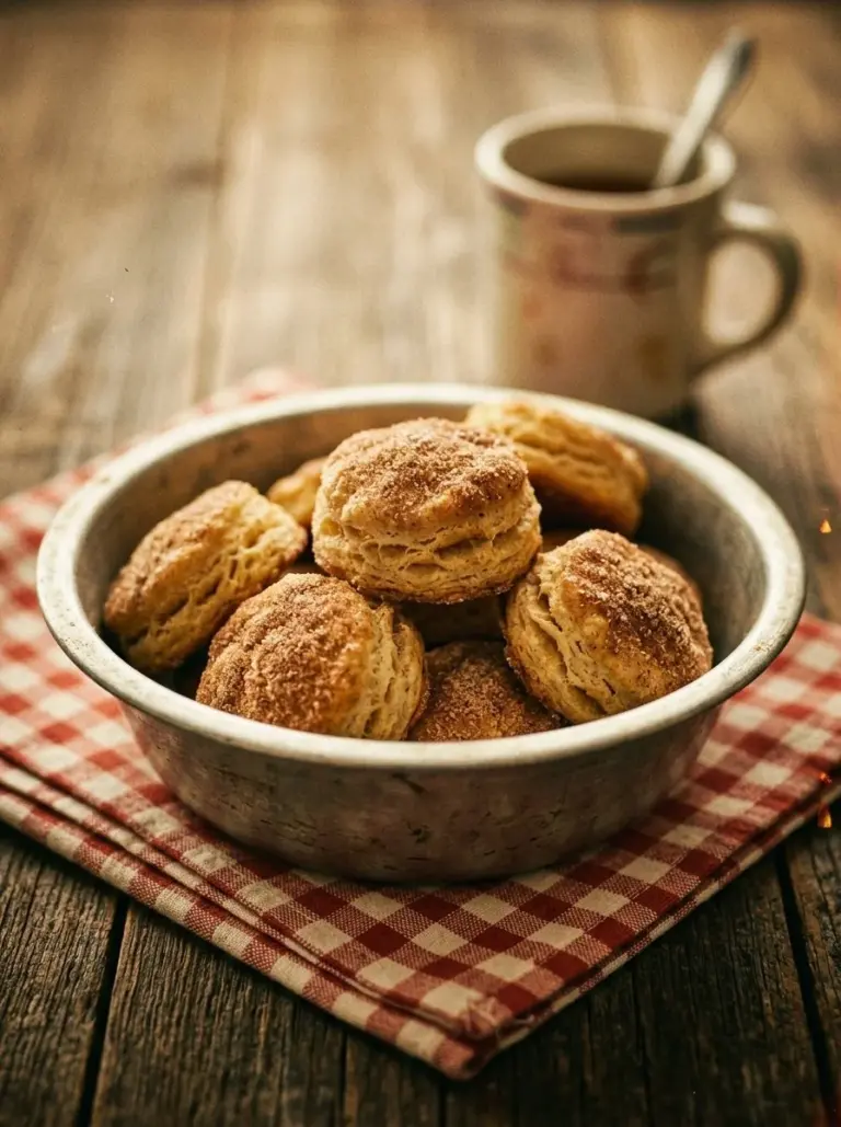 Irresistible cinnamon sugar biscuit bites freshly baked and ready to indulge