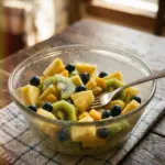 Delicious and colorful Pineapple Kiwi Salad in a bowl, perfect for refreshing summer meals.